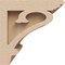 Ekena Millwork 4"W x 4"D x 4"H Wide Mayflower Rough Cedar Woodgrain TimberThane Corbel, Primed Tan CORUR04X04X04MAYRCPR - alternate 3